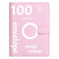 Pink 100 envelope savings challenge binder for effective budgeting and cash saving - Cover Only / A5 / Pink