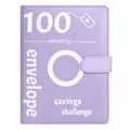 Purple 100 envelope savings challenge binder for money saving goals - Cover Only / A5 / Purple