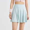 High waist sky blue sports tennis skirt with anti-exposure lining for activewear - S / Bottoms / 1 Piece / Azure