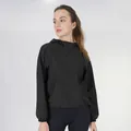 High performance black hooded sauna suit jacket for women fitness and weight loss training - S / Tops / Black