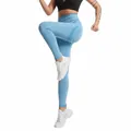 Lichtblauwe naadloze yoga legging met hoge taille en een perzik billen lifting effect - Lichtblauw