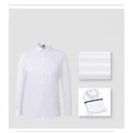 Premium 100% long-staple cotton non-iron white business shirt in fine twill fabric - 38 / Tops / White Twill (Men 2001)