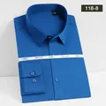 Camisa de vestir de manga larga para hombre en azul real con detalles de botones elegantes - 38 / Tops / Verde azulado