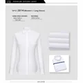 Women's 100% cotton white long-sleeved business shirt with non-iron fabric finish - 38 / Tops / White (Women 2014)