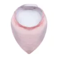 Soft absorbent light pink cotton baby bandana bib with snap fasteners for newborns - Top (185#) / Pink