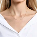 Collana in argento 925 placcata oro 18K, catena a torsione, lunga 40cm, spessa 0,8mm - Catena ritorta / 40cm Length / 0.8mm Thickness