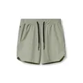 Men's breathable quick-dry sports fitness shorts in light sage green with drawstring - Light Green