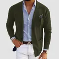 Blazer élégant vert olive coupe slim pour hommes idéal pour les fêtes et mariages - Vert Militaire