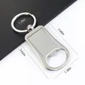Gedetailleerde afmetingen en materiaalspecificaties voor deze zinken flesopener sleutelhanger - K4 (Slanke Geborstelde Stijl)