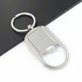 Detaillierte Maße für Flaschenöffner-Schlüsselanhänger aus Metall - K10 (Hohler Ovaler Stil)