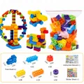 Set di 158 grandi mattoncini colorati in plastica per costruzioni creative dei bambini - Grande Borsa di Stoccaggio / Confezione da 158 Pezzi