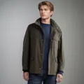 Classic olive green men's vintage field jacket featuring a stylish multi-pocket design - S / Tops / Army Green