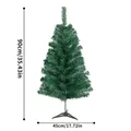 Árbol de Navidad artificial de PVC verde de 90cm con una base de 45cm de diámetro - 90cm (90 Puntas) / Verde