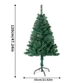 Árbol de Navidad artificial de PVC de 120cm para decoración con base de 55cm de ancho - 120cm (200 Puntas) / Verde