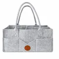 Großer grauer Filz-Wickeltasche-Organizer mit detaillierter Größen- und Gewichtstabelle - Grau verstärktes Modell(30) / 33x23x18cm / Grau