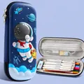 Large capacity 3D astronaut EVA pencil case for kids, navy blue stationery storage box - Flying Astronaut / 23x10x5cm