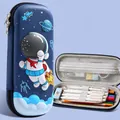 Large capacity 3D astronaut EVA pencil case for kids, navy blue stationery storage box - Flying Astronaut / 23x10x5cm