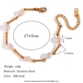 Elegant 18K gold-plated stainless steel bracelet featuring natural freshwater pearls and twisted links - Wire Wrapped Freshwater Pearl Handmade Link Bracelet - Gold