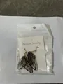 Forest style gradient butterfly wing earrings with cicada wing design and gold hooks - Gold Foil Butterfly Wing Style / Champagne Pink