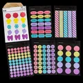 Colorful PET dot stickers set, candy colors for planner decoration, 6 sheets - Cream / 6pcs