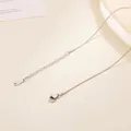 Detail showing the lobster clasp and extender chain of a steel snake bone necklace - Standard Style (With Tag) / 0.9mm (40+5cm) / Steel