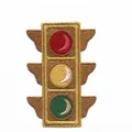 Traffic light design embroidered iron-on patch for DIY clothing repair and decoration - Traffic Light Style (HS1304018D)