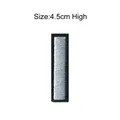 White embroidered letter I iron-on patch for clothing DIY 4.5cm high with black border - Letter I