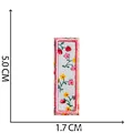 Toppa in tessuto ricamato con lettera I a fiori, dimensioni 5,0 x 1,7 cm - Lettera I