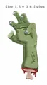 Embroidered zombie hand patch for clothes decoration, size 1.6 x 3.6 inches, iron-on - Zombie Hand Style (HS1307023) / 1 Piece