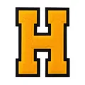 Yellow chenille towel embroidery letter H patch with black felt border for DIY clothing - Letter H / 1 Piece