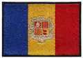 Premium embroidered Andorra national flag patch for DIY clothing and bag decoration - Andorra Flag Style (4B)