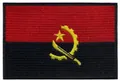 Toppa ricamata con bandiera nazionale dell'Angola per abbigliamento e borse - Stile Bandiera Angola (5B)