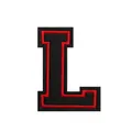 Grande toppa con lettera L ricamata da 11,4 cm in nero e rosso per decorare i vestiti - Lettera L / Nero rosso