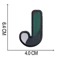 Vista dettagliata delle dimensioni della toppa ricamata mimetica lettera J, 6,4 x 4,0 cm - Lettera J (A004)