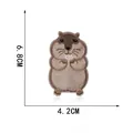 Cute cartoon marmot embroidered patch DIY accessory 6.8x4.2cm size for clothing and bags - Marmot Style 5 (Self-Adhesive)