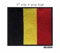 Toppa ricamata di alta qualità bandiera del Belgio per decorare vestiti e borse - Stile Bandiera Belgio (17B)