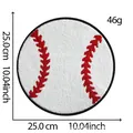 Detail of a 25cm baseball chenille embroidery patch showing size and weight specs - Baseball
