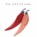 Decorative red and pink chili pepper embroidered iron on patches for clothing DIY 2.6x3.0 inches - Chili Pepper (JLA001465)