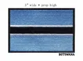 Botswana national flag embroidered iron-on patch, 3-inch wide for clothing and bags - Botswana Flag Style (23B) / 3 Inches Wide