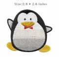 Cute cartoon penguin embroidery patch size 2.8x2.6 inches for DIY sewing and ironing - Cartoon Penguin Style (JR_1407057) / 7.11x6.60cm