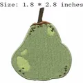 Toppa termoadesiva ricamata a pera per accessori fai-da-te, 1,8 x 2,8 pollici - Pera (SLA00005)