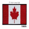 Toppa ricamata bandiera Canada da 3 pollici, applicazione termoadesiva per borse - Stile Bandiera Canada (31B) / 3 Pollici di Larghezza