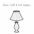 Detailed table lamp design computer embroidery iron-on patch for clothing decoration - Table Lamp Patch (FP1306187)
