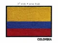 Toppa ricamata bandiera nazionale della Colombia termoadesiva per abbigliamento 3 pollici - Stile Bandiera Colombia (36B) / 3 Pollici di Larghezza