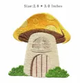 Detailed mushroom house embroidered DIY iron-on patch for creative clothing decoration - Mushroom House Style (JR_1407274)