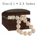 Stickerei-Aufnäher mit Perlenhalskette-Schmuckkästchen-Design für Kleidung. - Schmuckkästchen Perlenhalskette-Stil (JLA_A000126)
