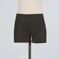 Elegant black pleated mesh high-waisted safety shorts for women, summer inner wear - S / Bottoms / Black