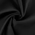 Macro view of luxurious black satin fabric with subtle sheen and fine twill texture - S / Bottoms / Black