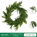 Realistic 2.7m Norfolk pine Christmas garland with soft touch green needles for home decor - Long Norfolk Pine Garland / 48 Branches