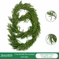 Realistic 2.7m Norfolk pine Christmas garland for festive home wall and mantle decor - Long Norfolk Pine Garland / 120 Branches